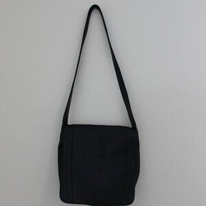 Coach Black Leather Crossbody Satchel